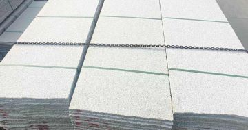 运城芝麻白毛板，石材毛板