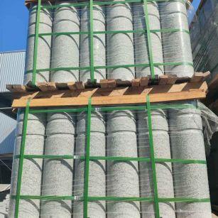 运城挡车柱芝麻白 挡车石