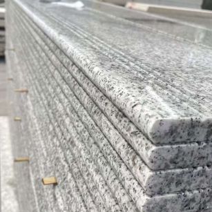 运城芝麻白楼梯踏步 花岗岩楼梯板材