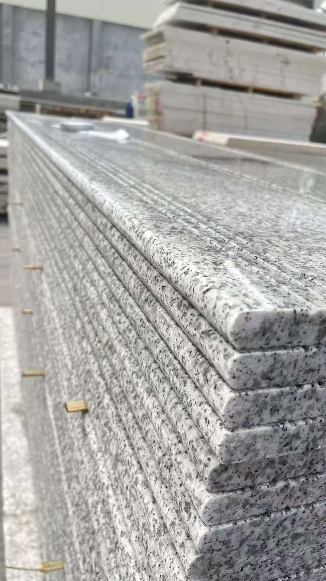 运城芝麻白楼梯踏步 花岗岩楼梯板材