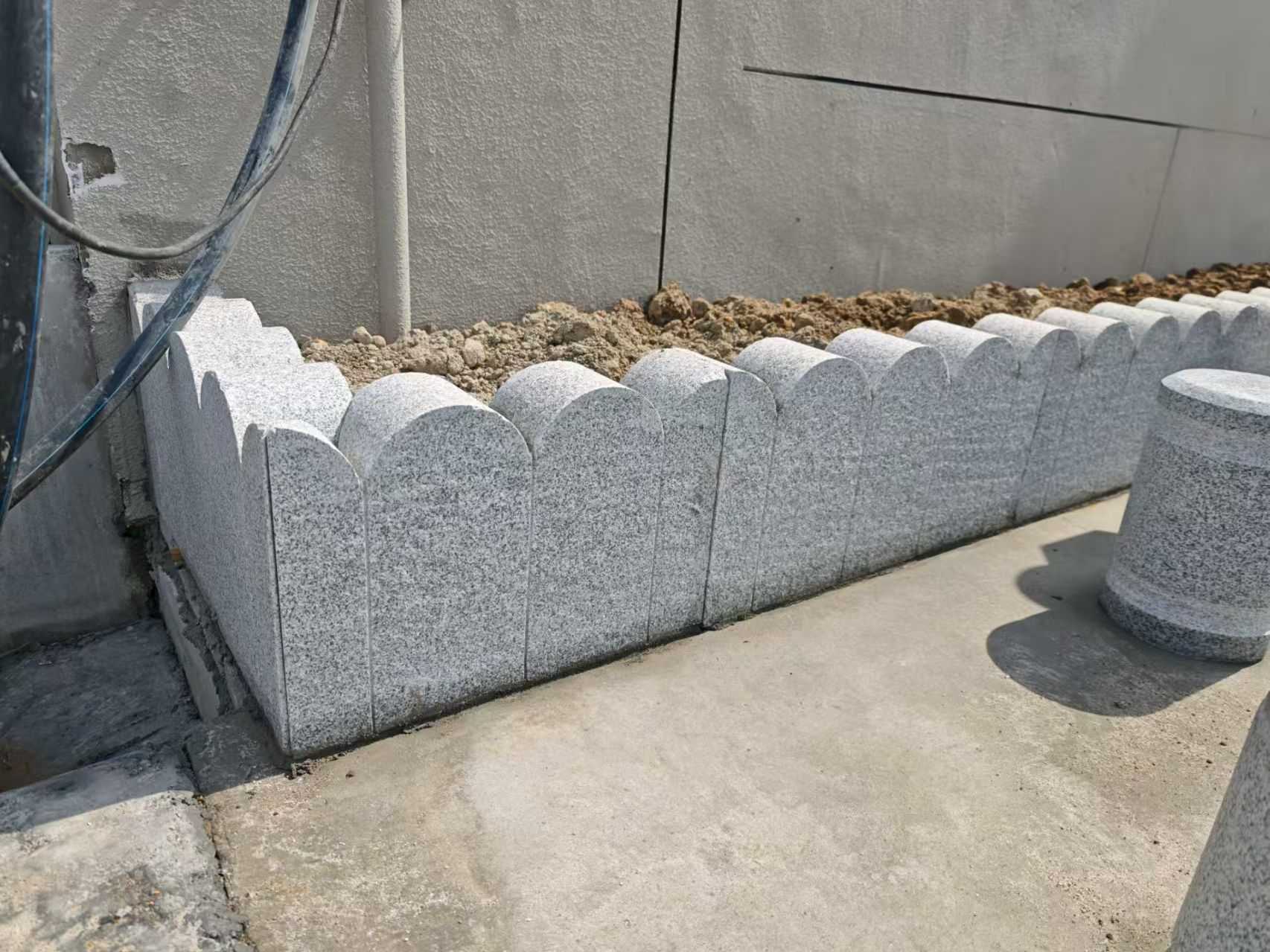 运城芝麻白花边石  围边石