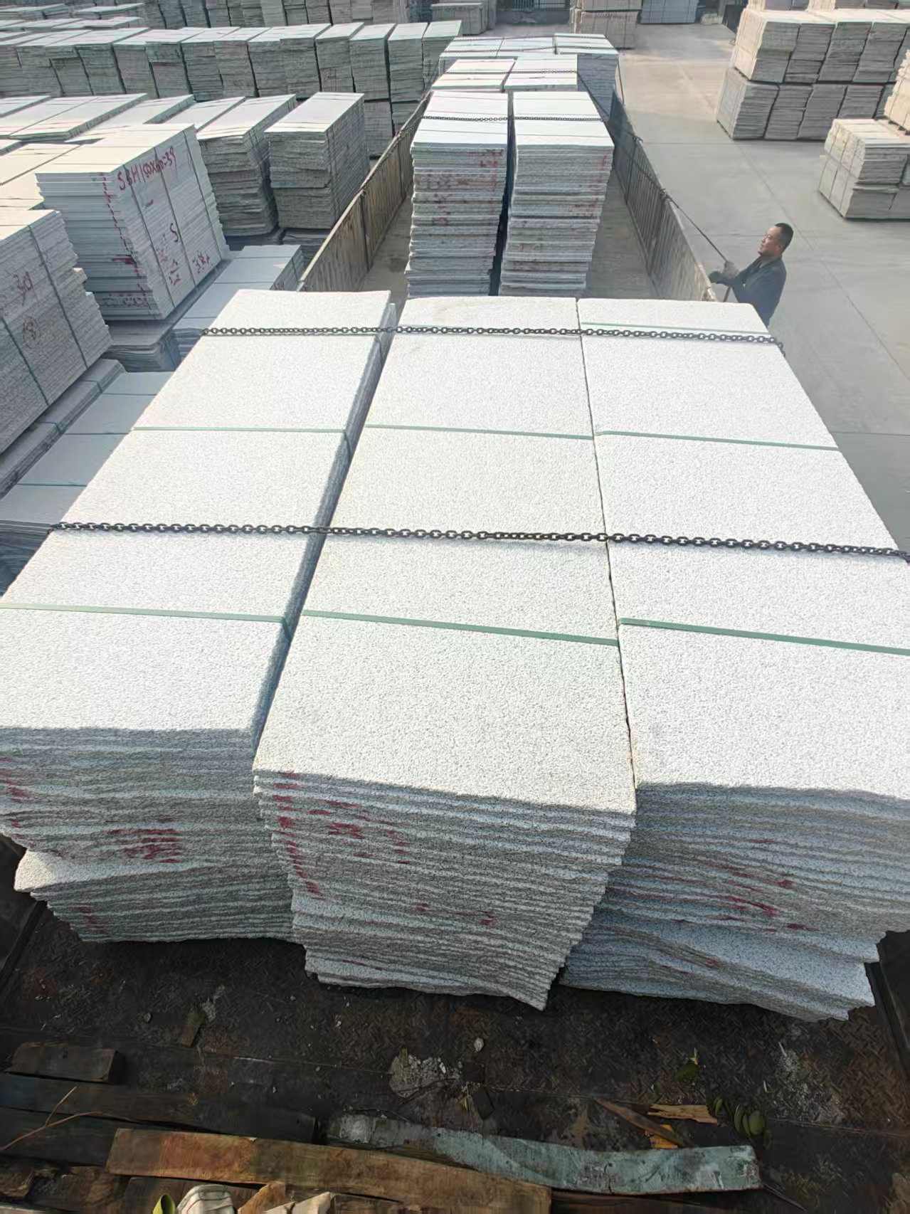 运城芝麻白毛板，石材毛板